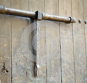 brown morocco in africa the old wood facade home and rusty saf