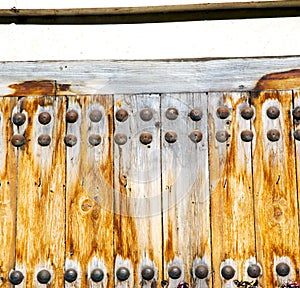 brown morocco in africa the old wood facade home and rusty saf