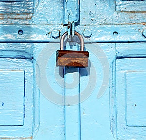 brown morocco in africa the old wood facade home and rusty saf