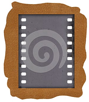 Natural leather texture background and old film