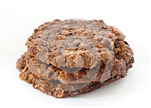 Brown oatmeal cookies