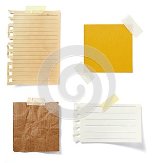 Brown old paper note background