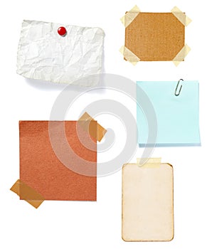 Brown old paper note background