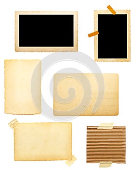 Brown old paper note background