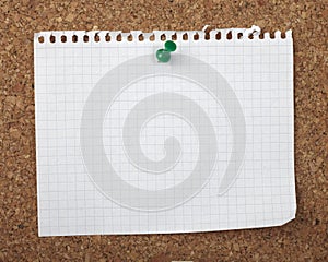 Brown old paper note background cork board