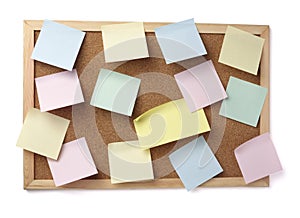 Brown old paper note background cork board