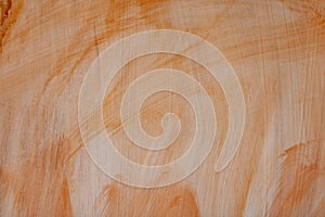 Brown-orange imprimature. Abstract art background.