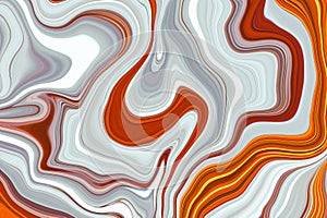 Brown painted backdrop. Modern abstract art painting backgrounds. Paint flowing. Moving colorful lines. Liquid marble texture