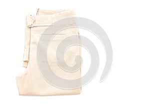 brown pant on white