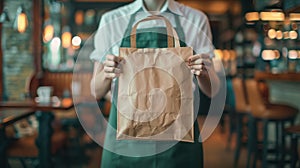 The brown paper bag.AI generated image