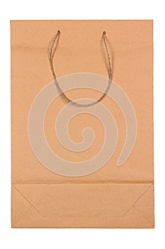 Brown paper bag isolated