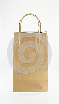 Brown paper bag isolated package