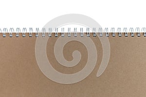 Brown paper book cover