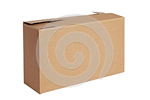 A brown paper box