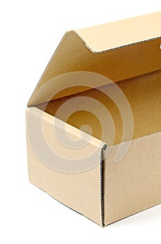 Brown paper box. photo