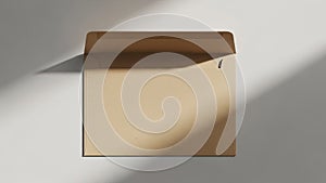 Simplicity and minimalism showcasing the envelope as a classic