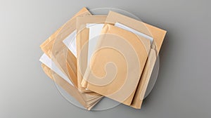 A stack of envelopes..AI generated image