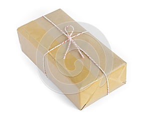 Brown paper parcel wrap delivery