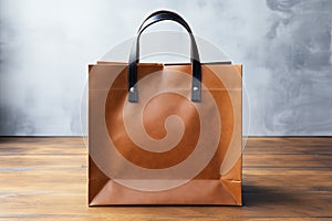 Brown Paper Shopping Bag Mockup.