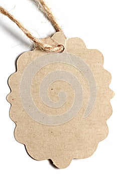Brown paper Tag label