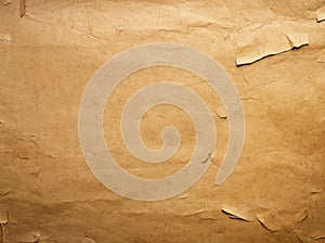 a brown paper with torn edges