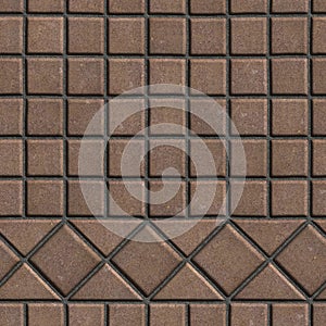 Brown Pave Slabs in the Form of Small Squares and photo