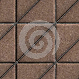 Brown Paving Slabs in the Form Square of a