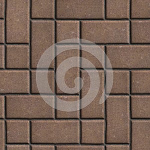 Brown Paving Slabs Imitates Natural Stone