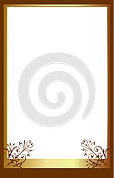 Brown photo frame
