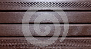 Brown plastic siding