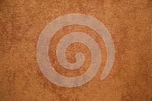 Brown plush fabric close-up photo