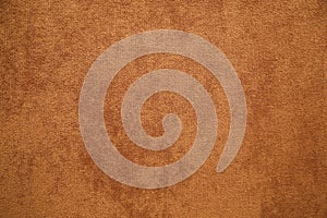 Brown plush fabric close-up