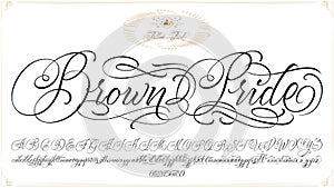 Brown Pride Tattoo Lettering