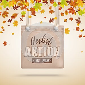 Brown Purse Bag Herbstaktion Autumn Foliage