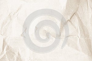 Brown recycled kraft paper crumpled vintage texture background for letter. Abstract parchment old retro page grunge blank