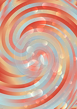 Brown Red and Blue Spiral Background