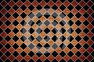 Brown revetment wall putty vignetting effect texture black rhombus