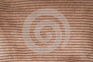 brown ribbed corduroy texture useful for abstract background