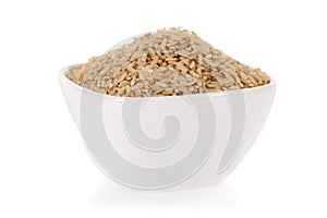 Brown rice in a bowl