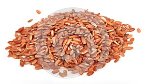 Brown rice grains