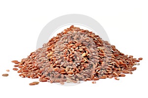 Brown rice grains