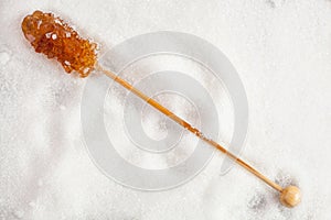 Brown rock sugar candy