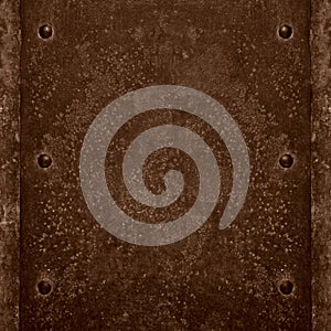 Brown rusted steel background