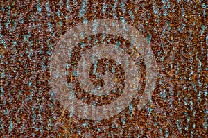 Brown Rusty wall surface pattern on surface for background.