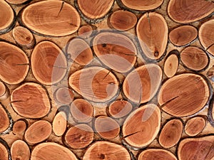 Braun Holz holz ringe wand ist ein dekoriert natürlich materialien 