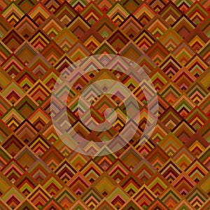 Brown seamless diagonal square pattern - vector mosaic background graphic