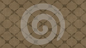 Brown seamless motif tiles wallpaper texture background - Vintage retro concrete stone cement tile with rhombus diamond leaves