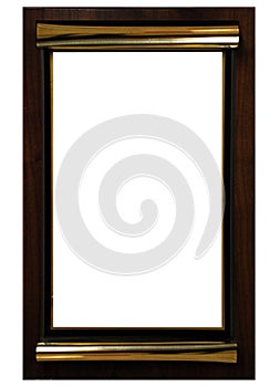 A brown shield Sign on the wall