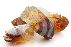 Brown shiny sugar rock candy