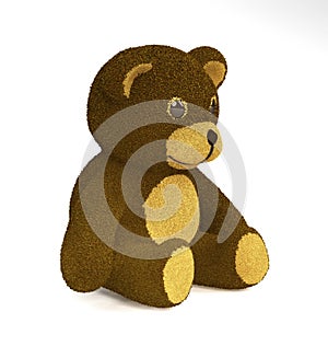 Brown sitting teddy bear,